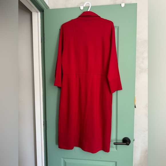 Talbots NWT elegant button down Sheath Dress. Ptp 20” lenght 41” - Picture 6 of 6